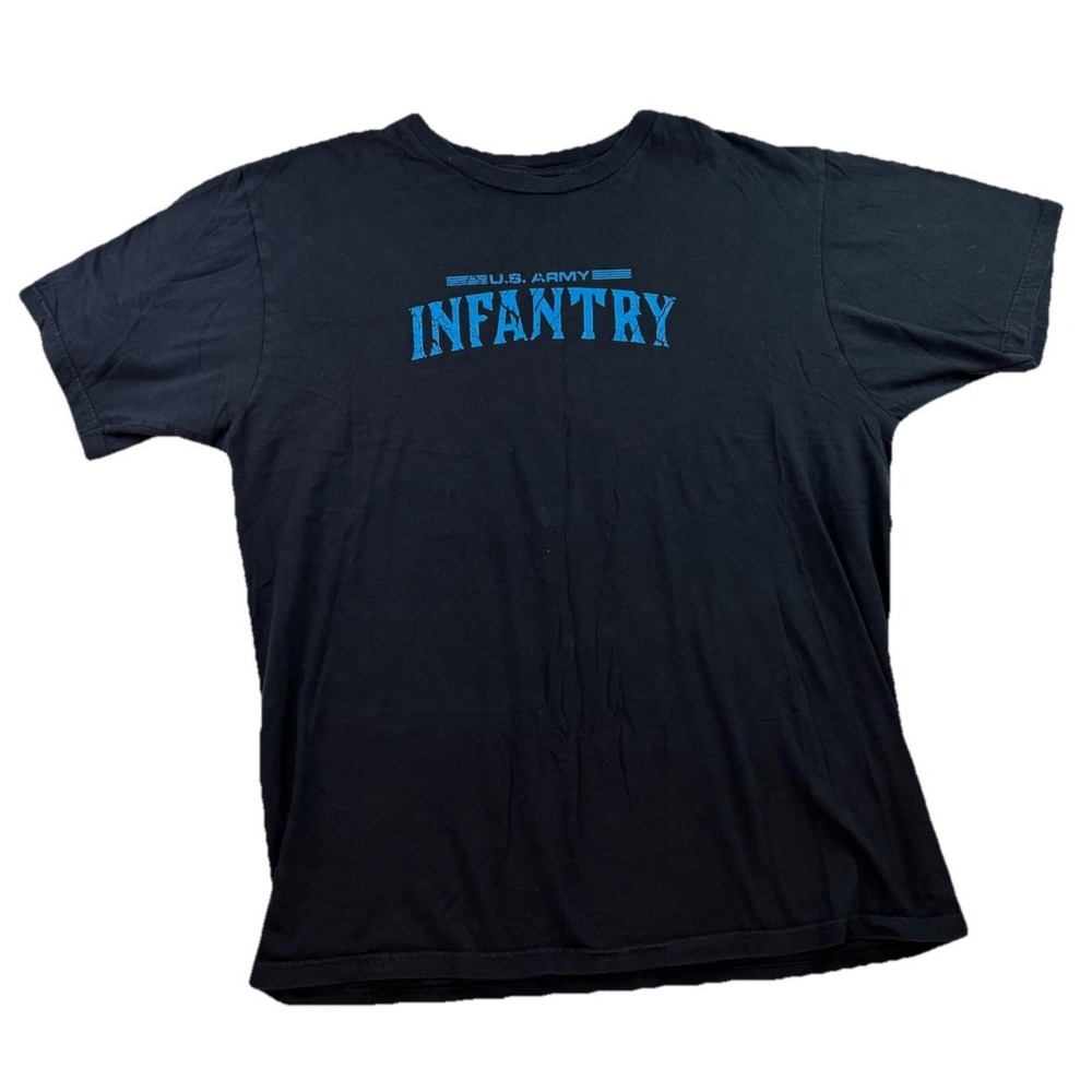 Vintage Anvil U.S. Army Infantry Bold Graphic Military T-Shirt Men's L